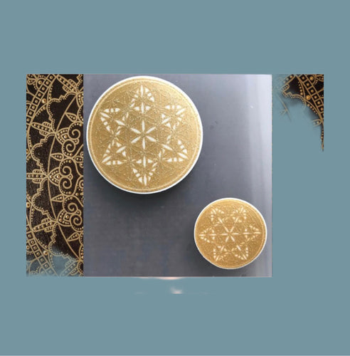 Aufkleber „Center of Love“, 3 & 5 cm – Kraftpunkte – Feng-Shui-Produkt – Hergestellt in der Schweiz